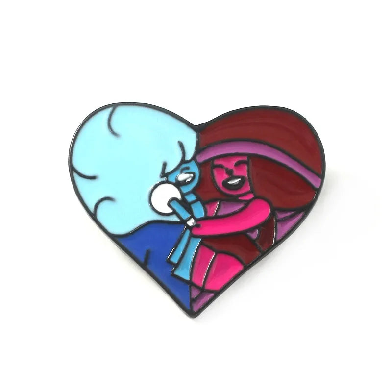 Steven Universe Sapphire and Ruby Pendant