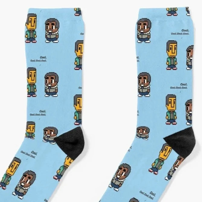 Community Troy and Abed 8-Bit Socks