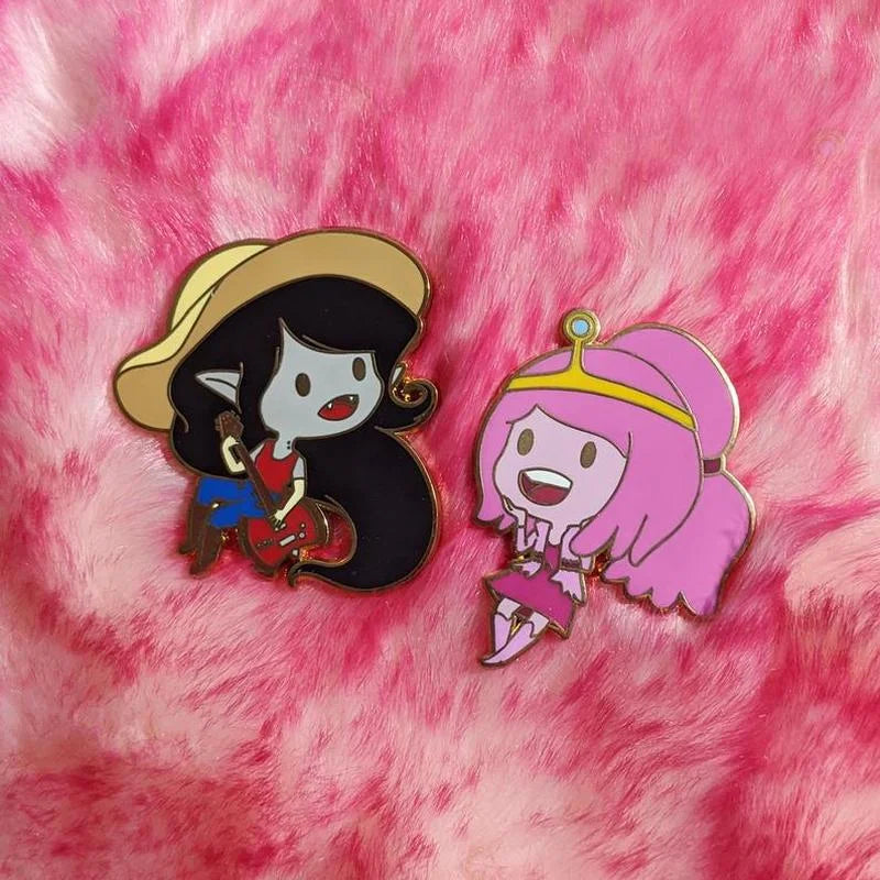 Adventure Time Marcy and PB Enamel Pins