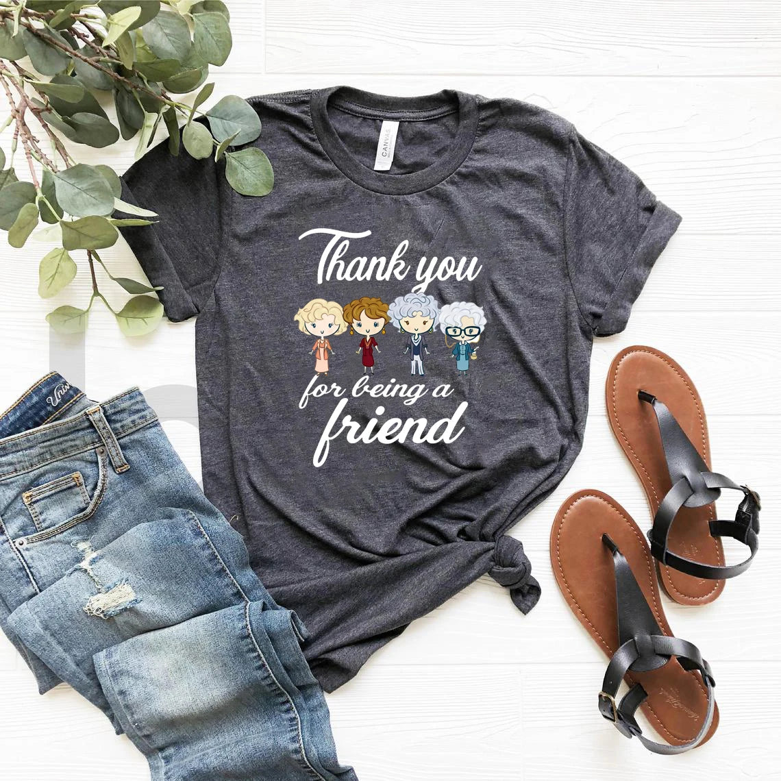 Golden Girls Thank You for Being A Friend Cute Cartoon T-Shirt