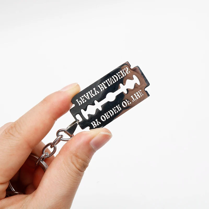 Peaky Blinders Razor Blade Keychain