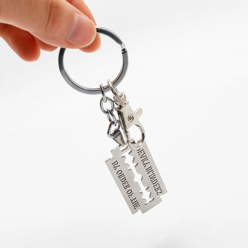 Peaky Blinders Razor Blade Keychain