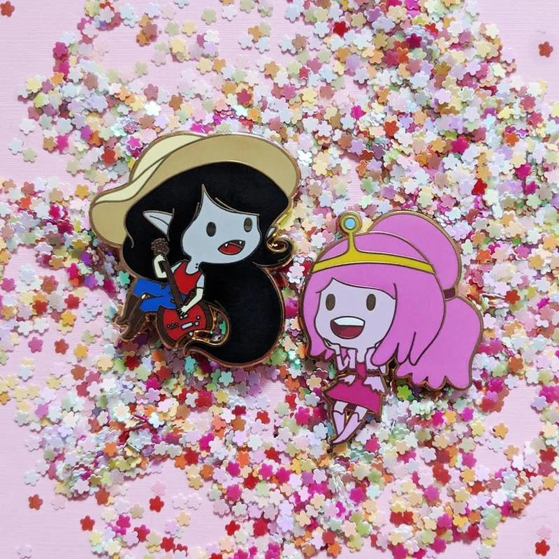 Adventure Time Marcy and PB Enamel Pins