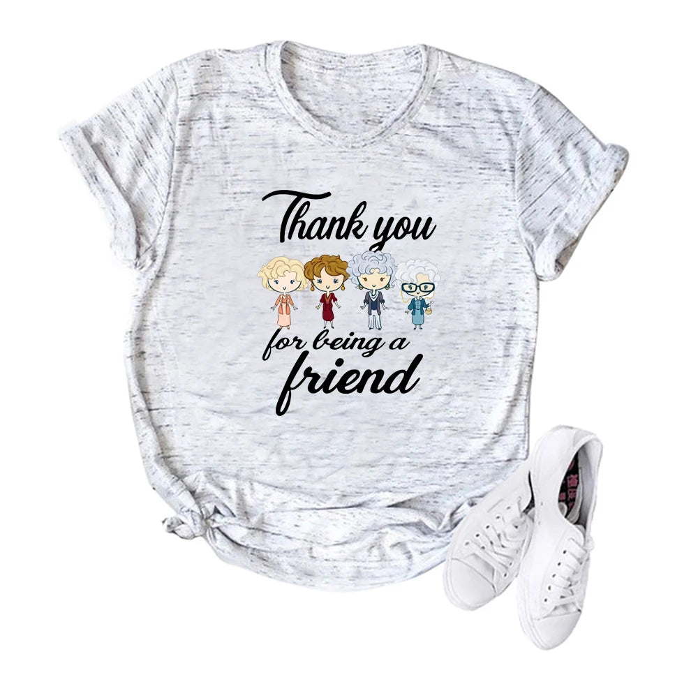 Golden Girls Thank You for Being A Friend Cute Cartoon T-Shirt