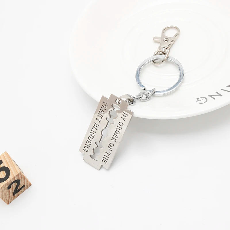 Peaky Blinders Razor Blade Keychain