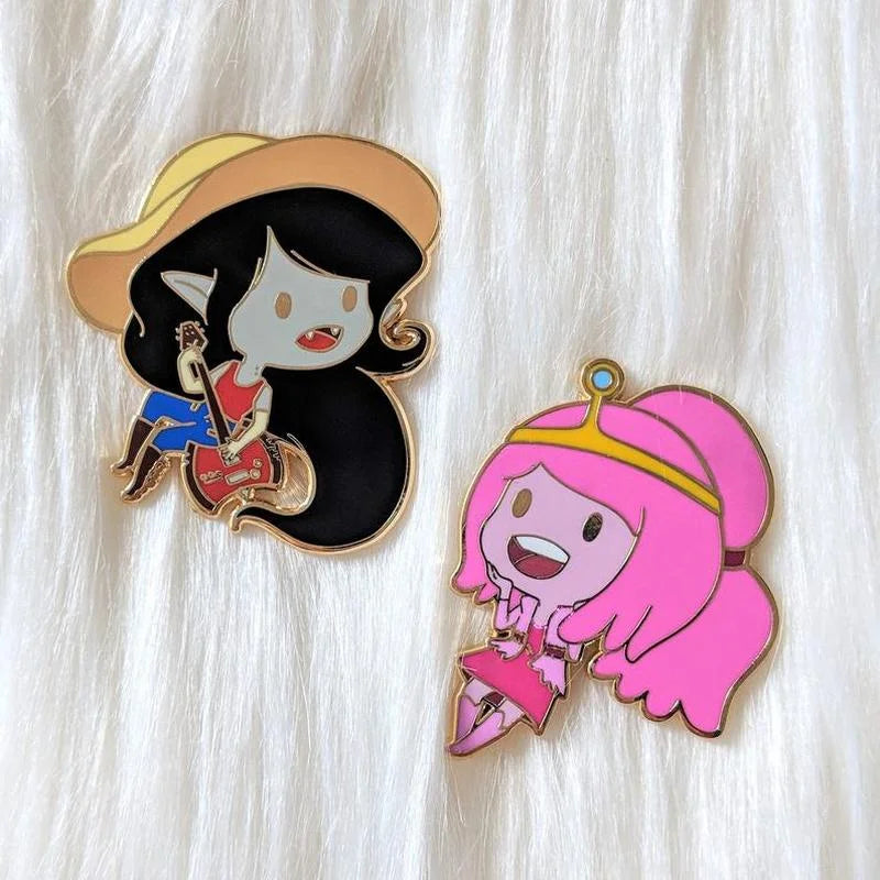 Adventure Time Marcy and PB Enamel Pins