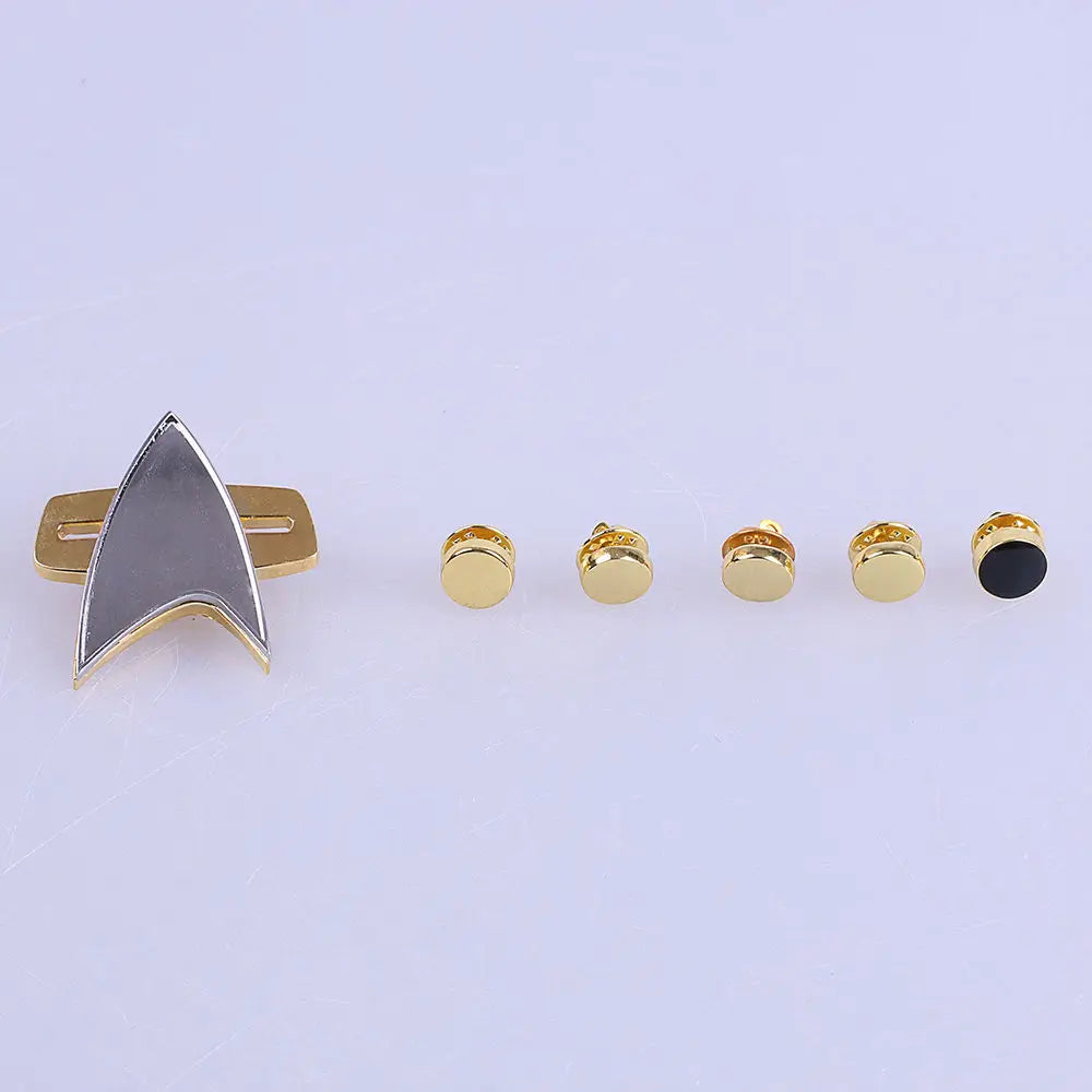 Star Trek Costume Communicator and Officer Pip Set