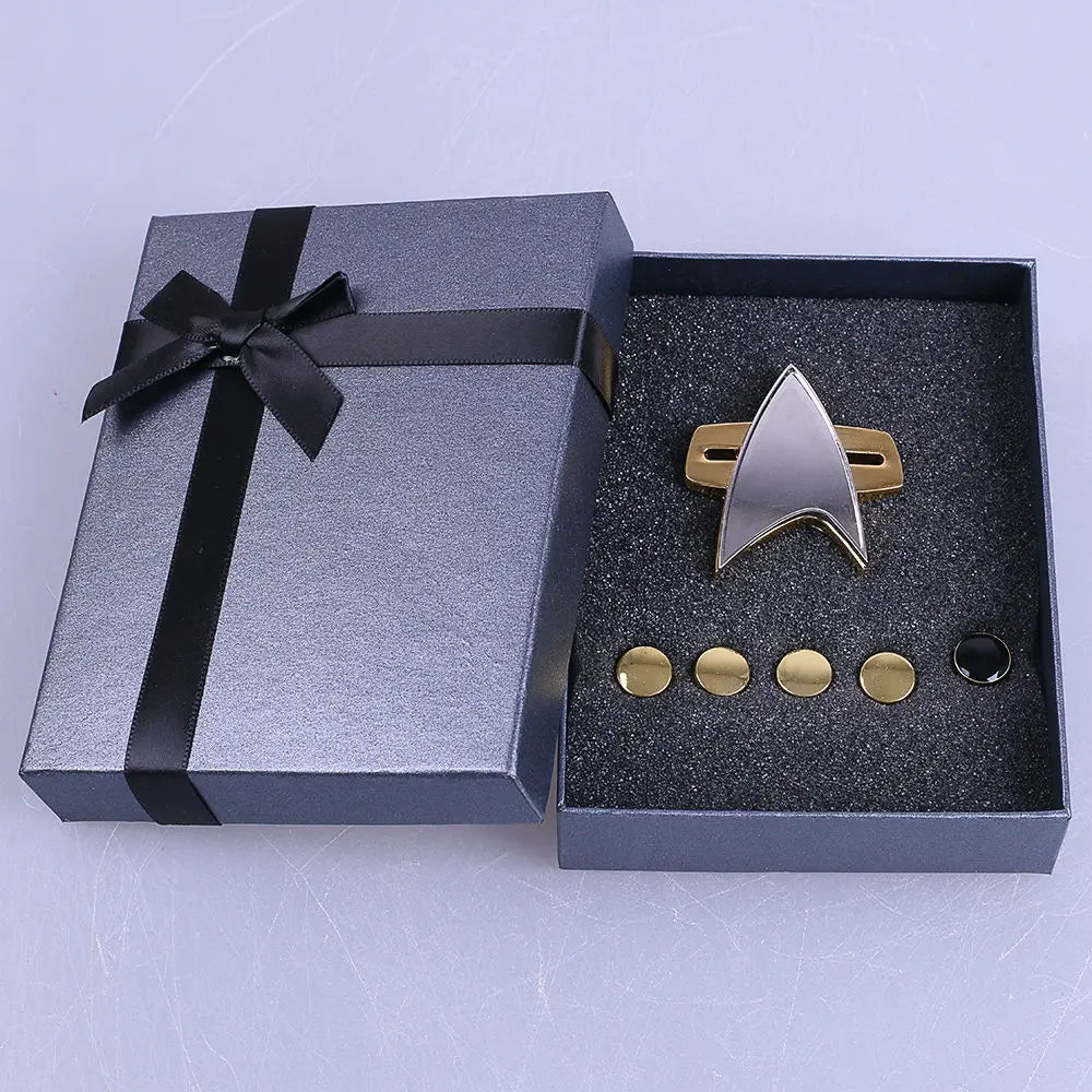 Star Trek Costume Communicator and Officer Pip Set