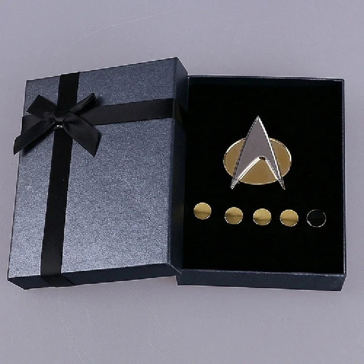 Star Trek Costume Communicator and Officer Pip Set
