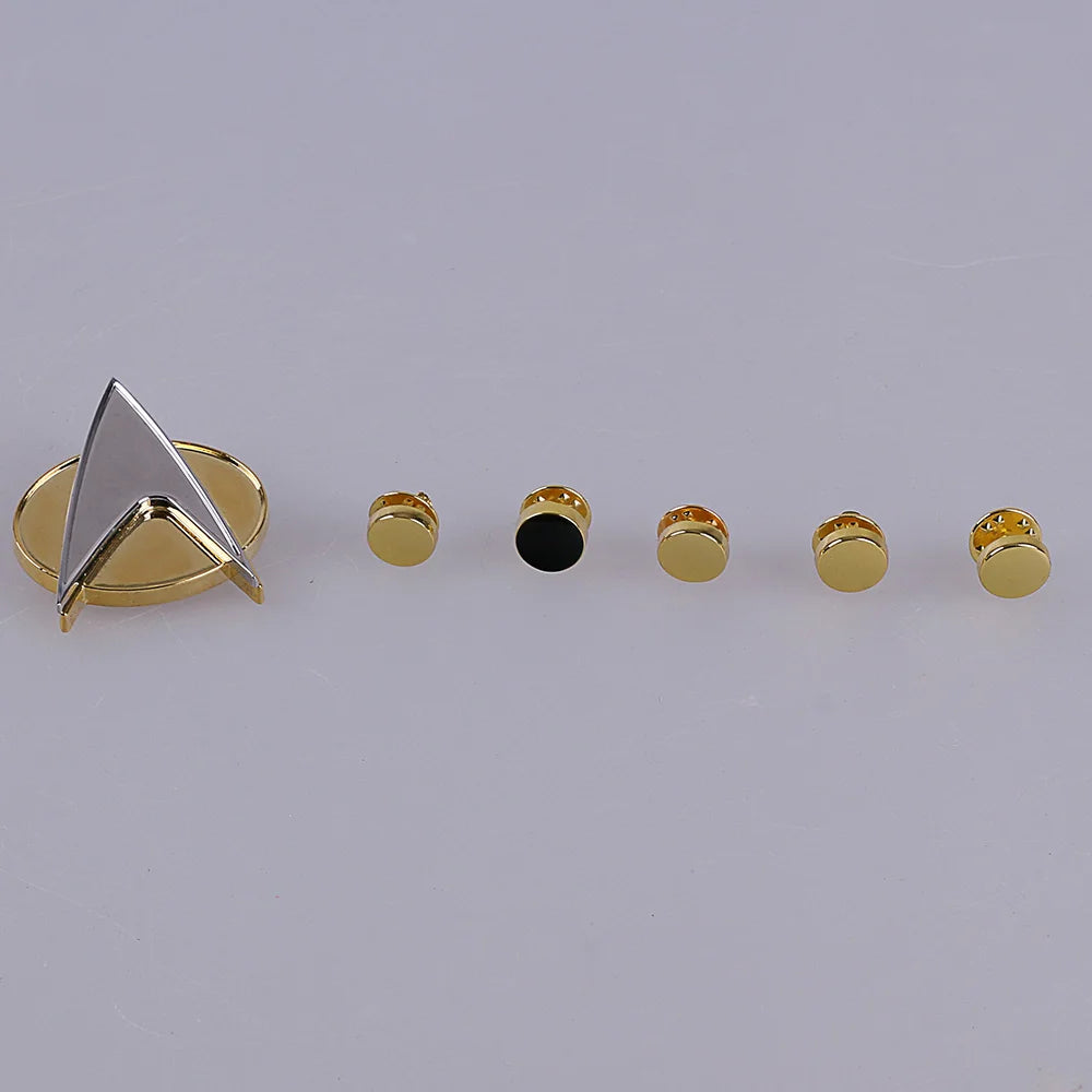 Star Trek Costume Communicator and Officer Pip Set