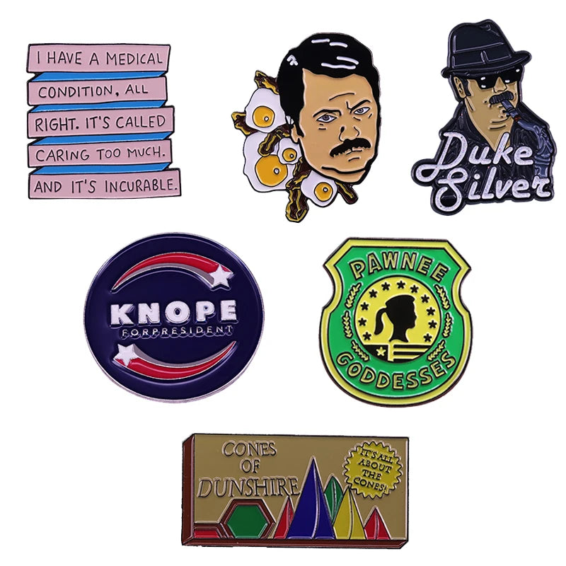 Parks & Recreation Enamel Pins