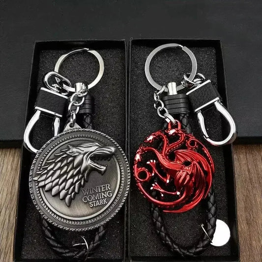 Game of Thrones House Sigil Leather Strap Keychain