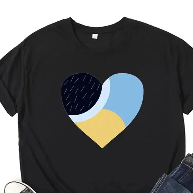 Bluey Family Heart T-Shirt