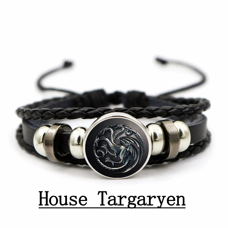 Game of Thrones House Crest Leather Bracelets