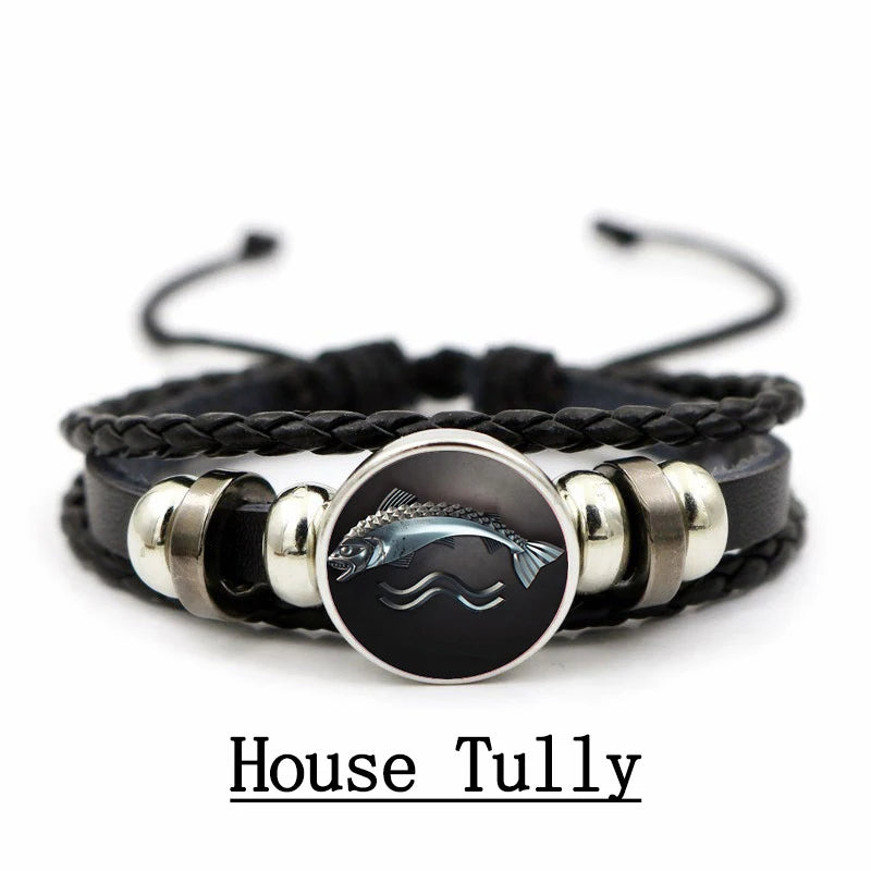 Game of Thrones House Crest Leather Bracelets