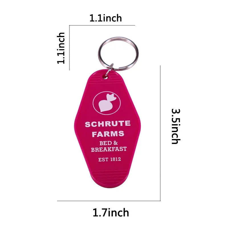 The Office Schrute Farms B&B Keychain