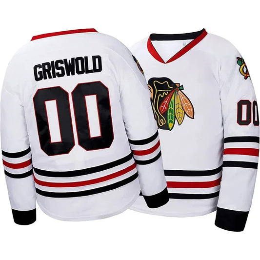 National Lampoons Christmas Vacation Clark Griswold Hockey Jersey