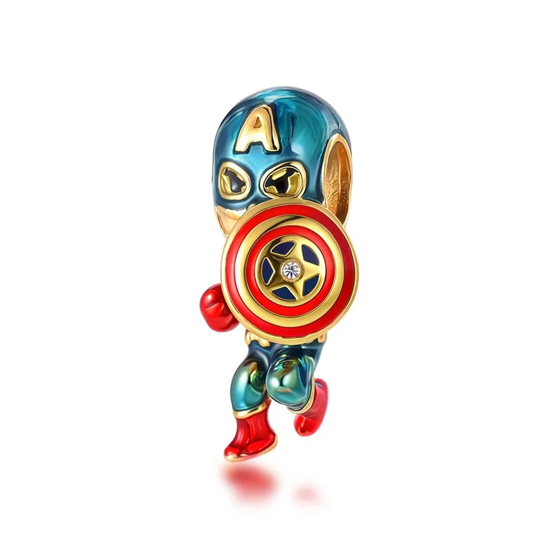 Marvel Avengers Silver Charm Bracelet Charms