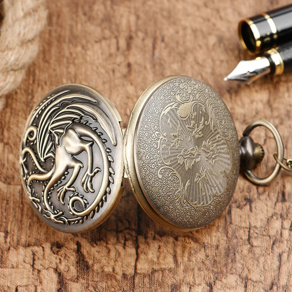 Game Of Thrones House Targaryen Pocket Watch