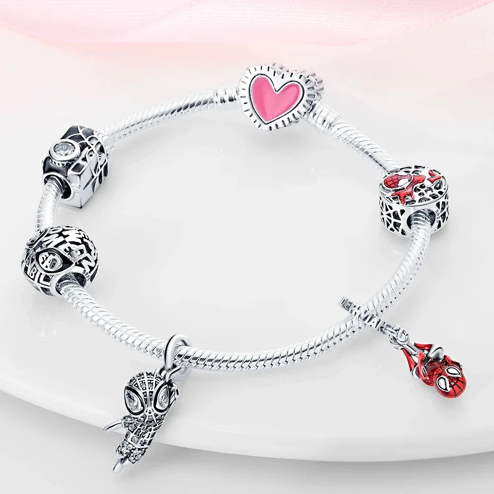 Marvel Avengers Silver Charm Bracelet Charms