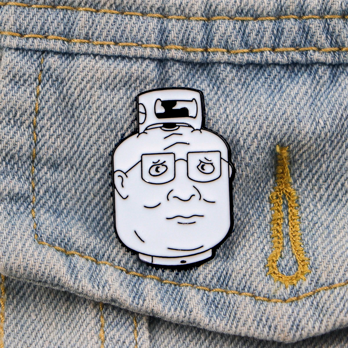 King of the Hill Hank Propane Tank Enamel Pin