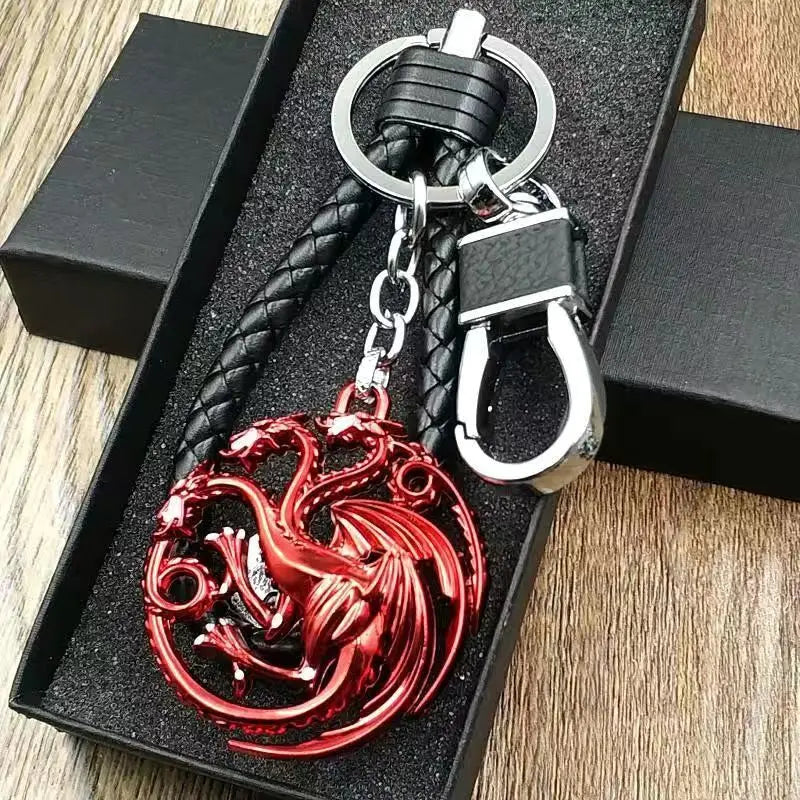 Game of Thrones House Sigil Leather Strap Keychain