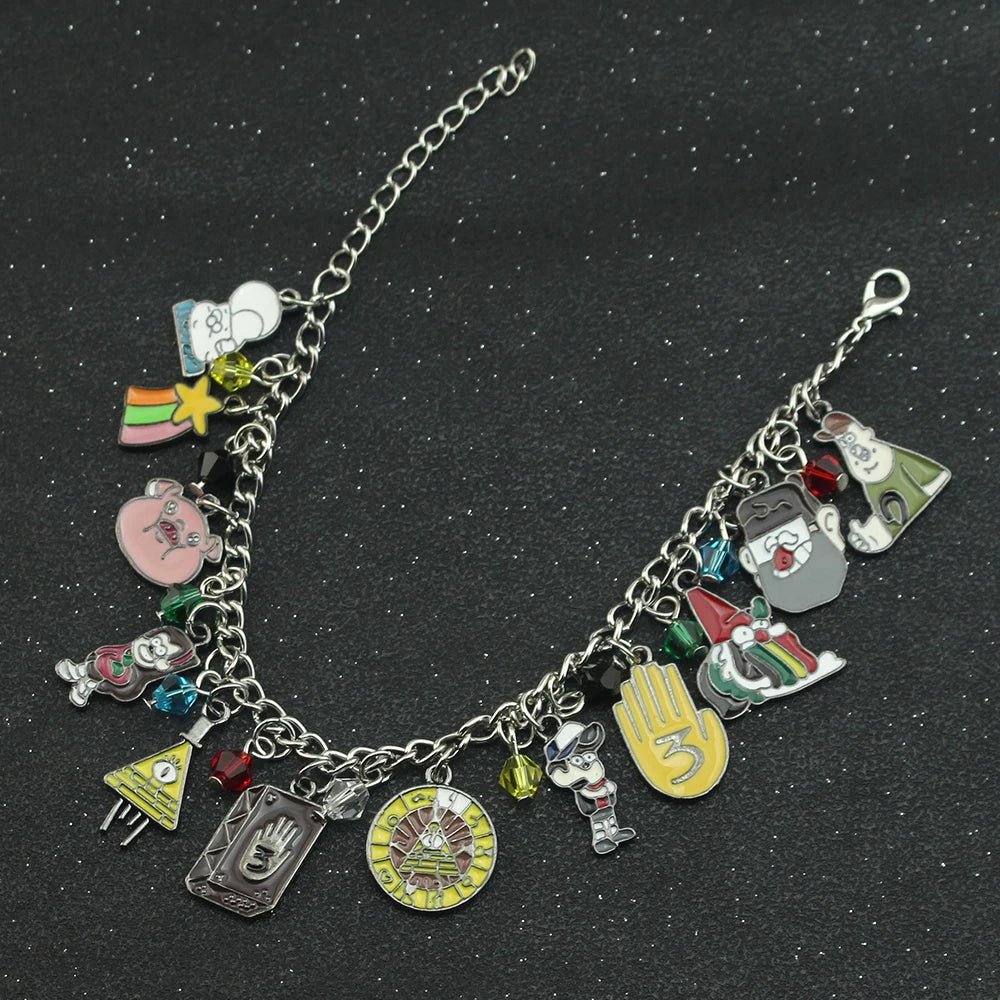 Gravity Falls Charm Braclet