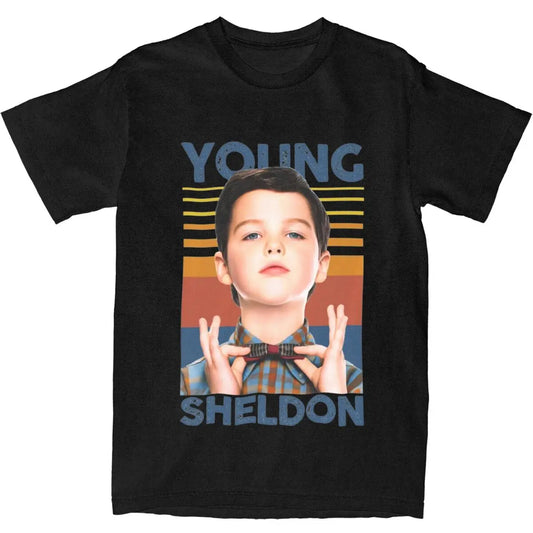 Big Bang Theory Young Sheldon Retro T-Shirt