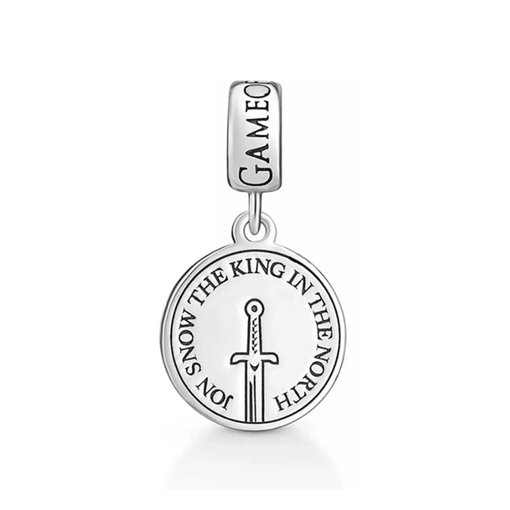 Game of Thrones Silver Charm Bracelet Charms