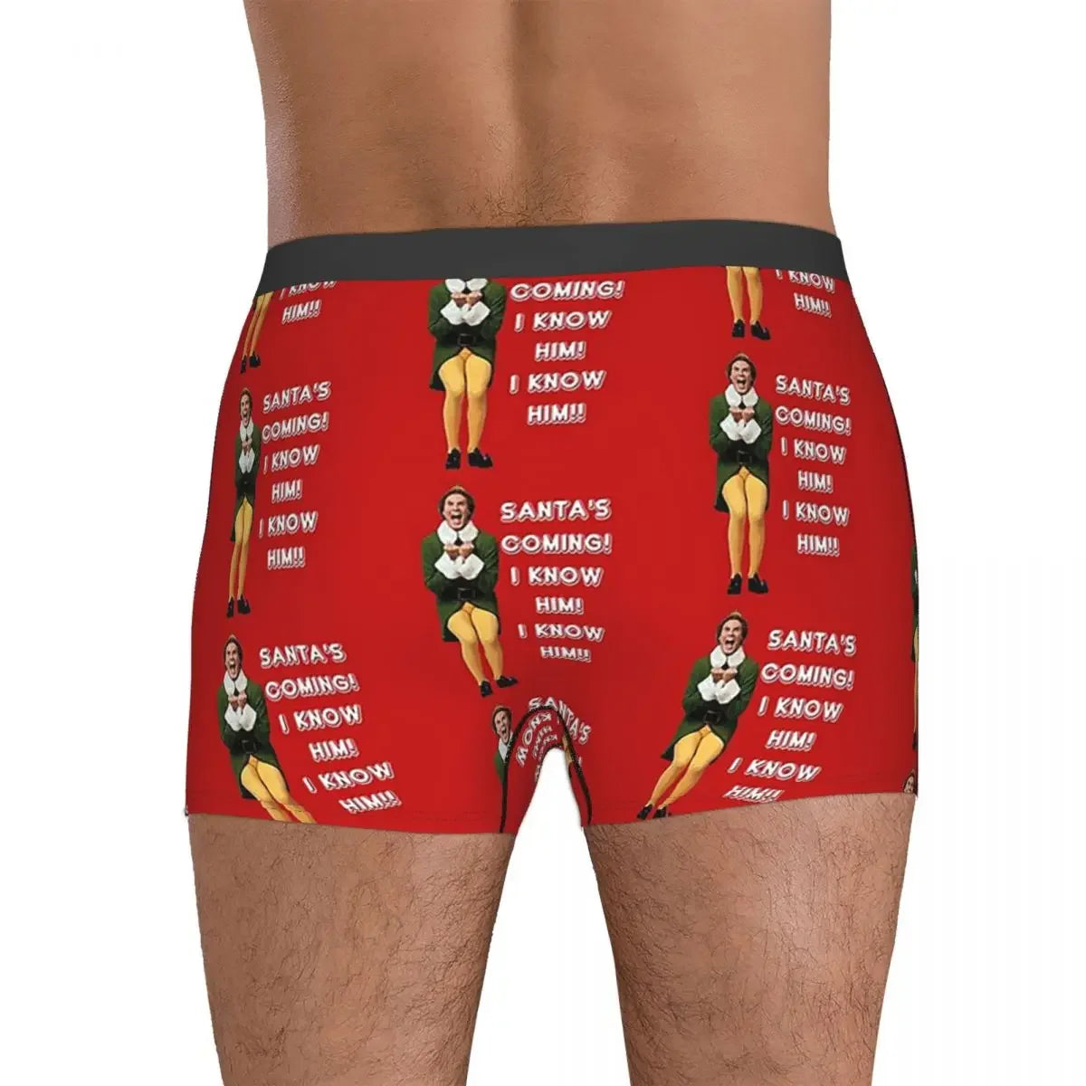 Elf Buddy the Elf Santa's Coming Boxer Shorts