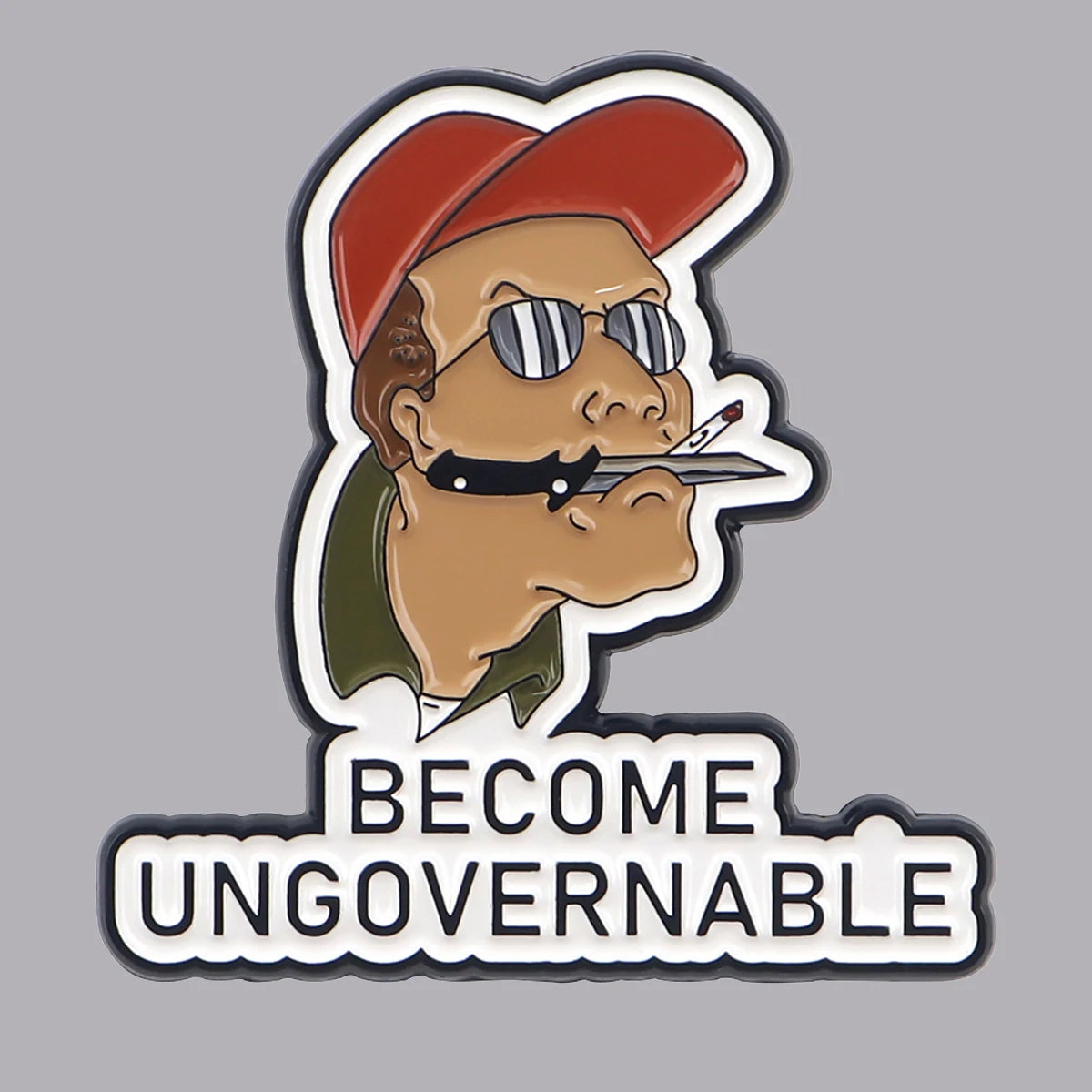 King of the Hill Dale Gribble Become Ungovernable Enamel Pin