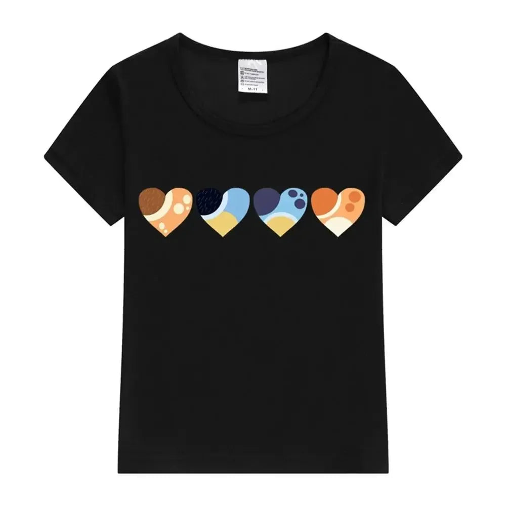 Bluey Family Heart T-Shirt