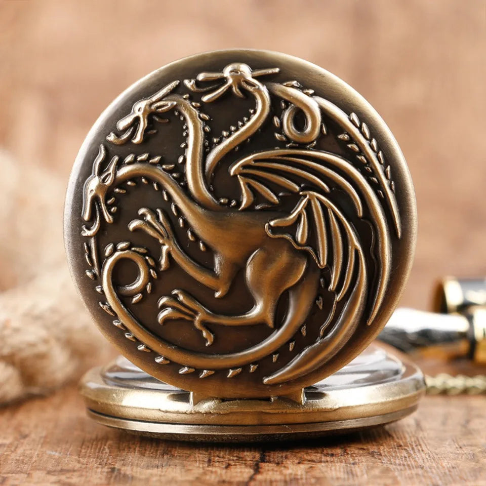 Game Of Thrones House Targaryen Pocket Watch