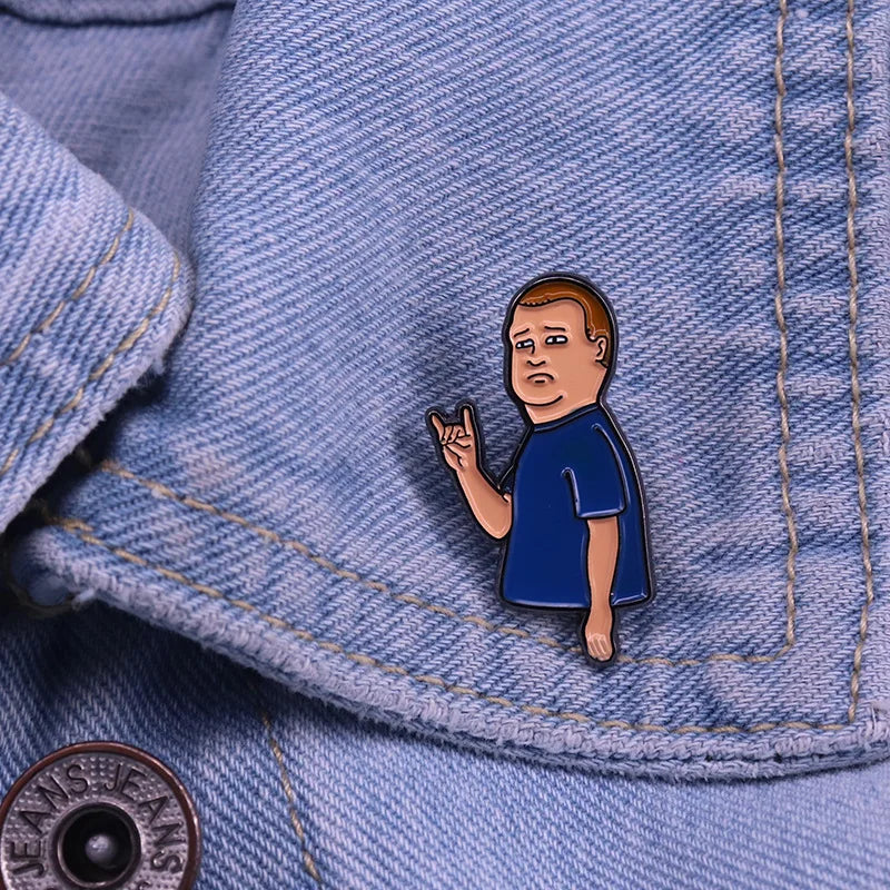 King of the Hill Bobby Enamel Pins