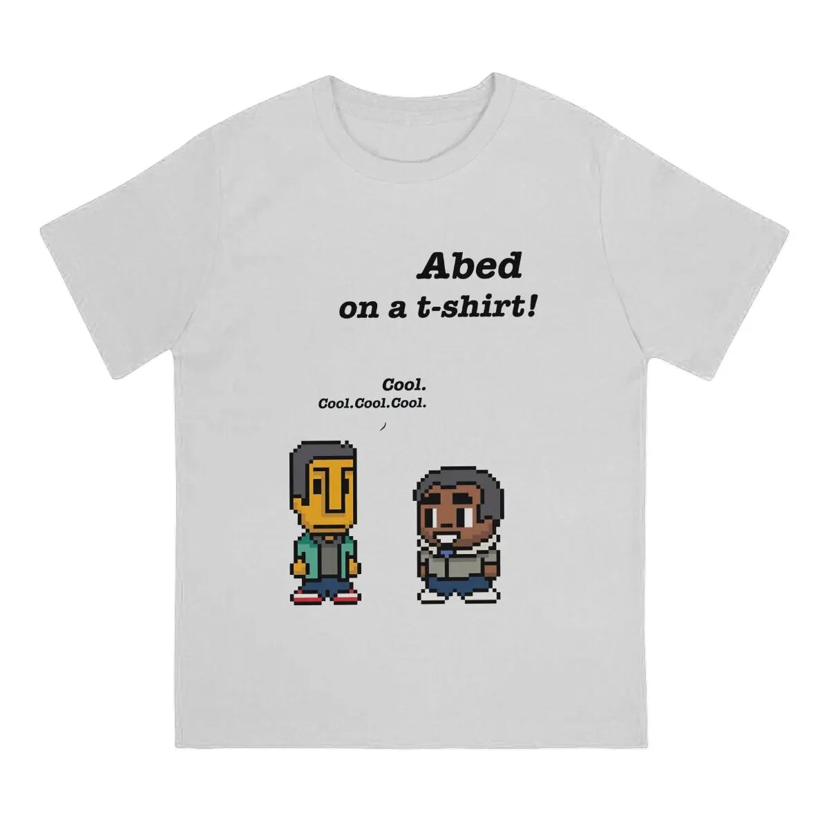 Comunidad Troy y Abed en una camiseta de 8 bits