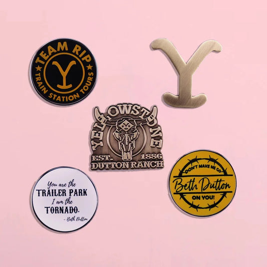 Yellowstone Retro Pins