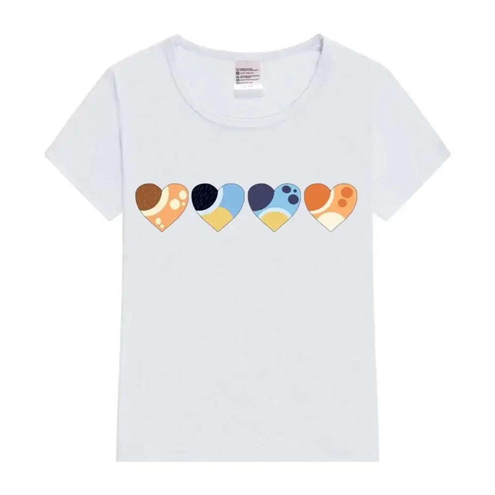 Bluey Family Heart T-Shirt