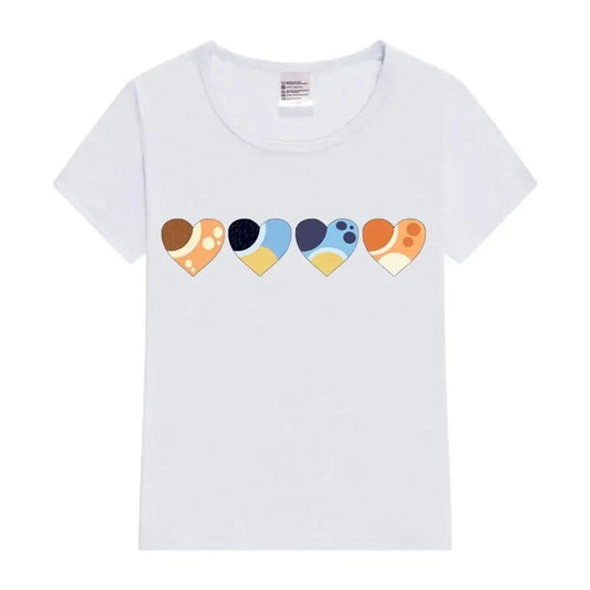 Bluey Family Heart T-Shirt