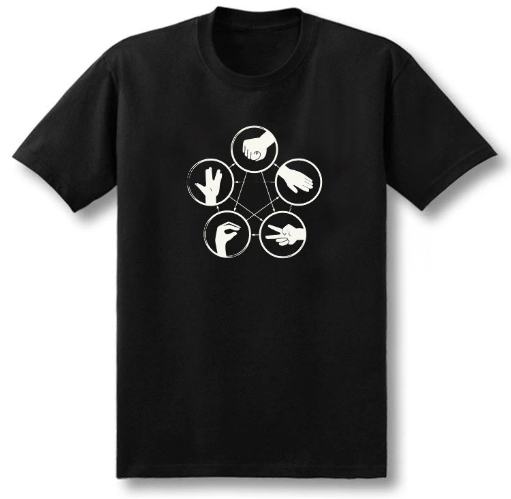 Big Bang Theory Rock Paper Scissors Lizard Spock T-Shirt