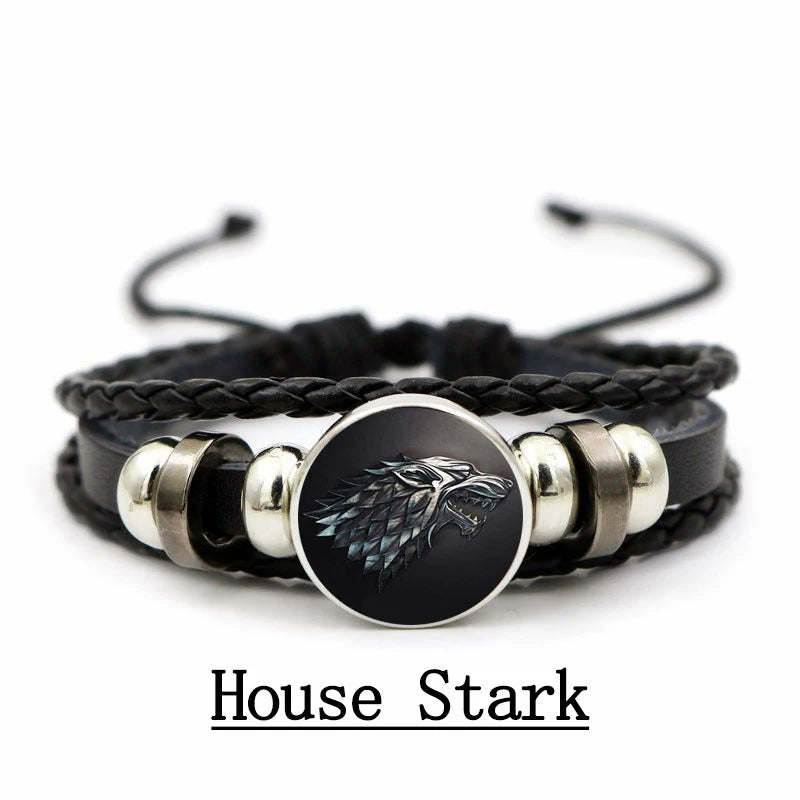 Game of Thrones House Crest Leather Bracelets