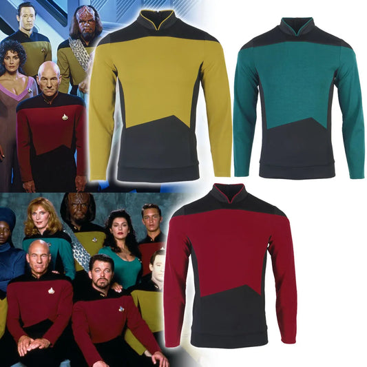 Star Trek TNG Starfleet Officer Tops Cosplay Costume