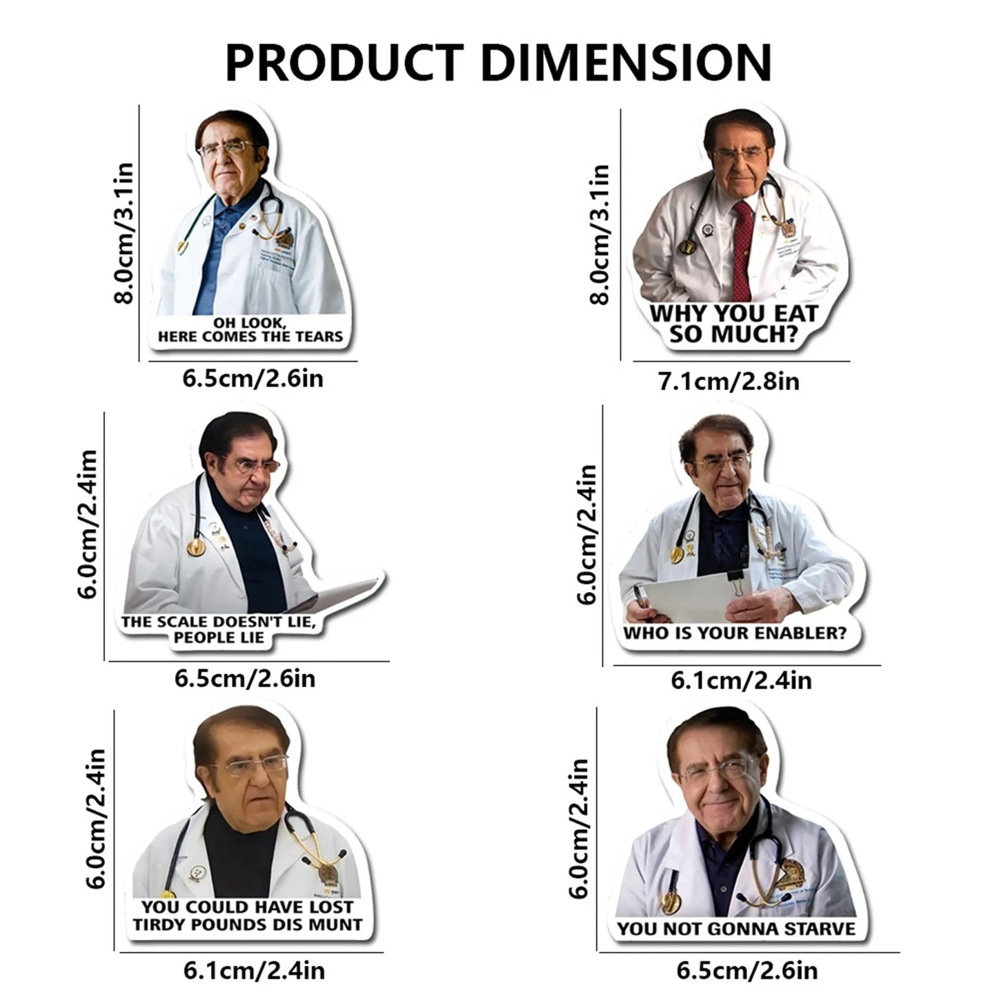 My 600 Pound Life Dr. Now Refrigerator Magnets