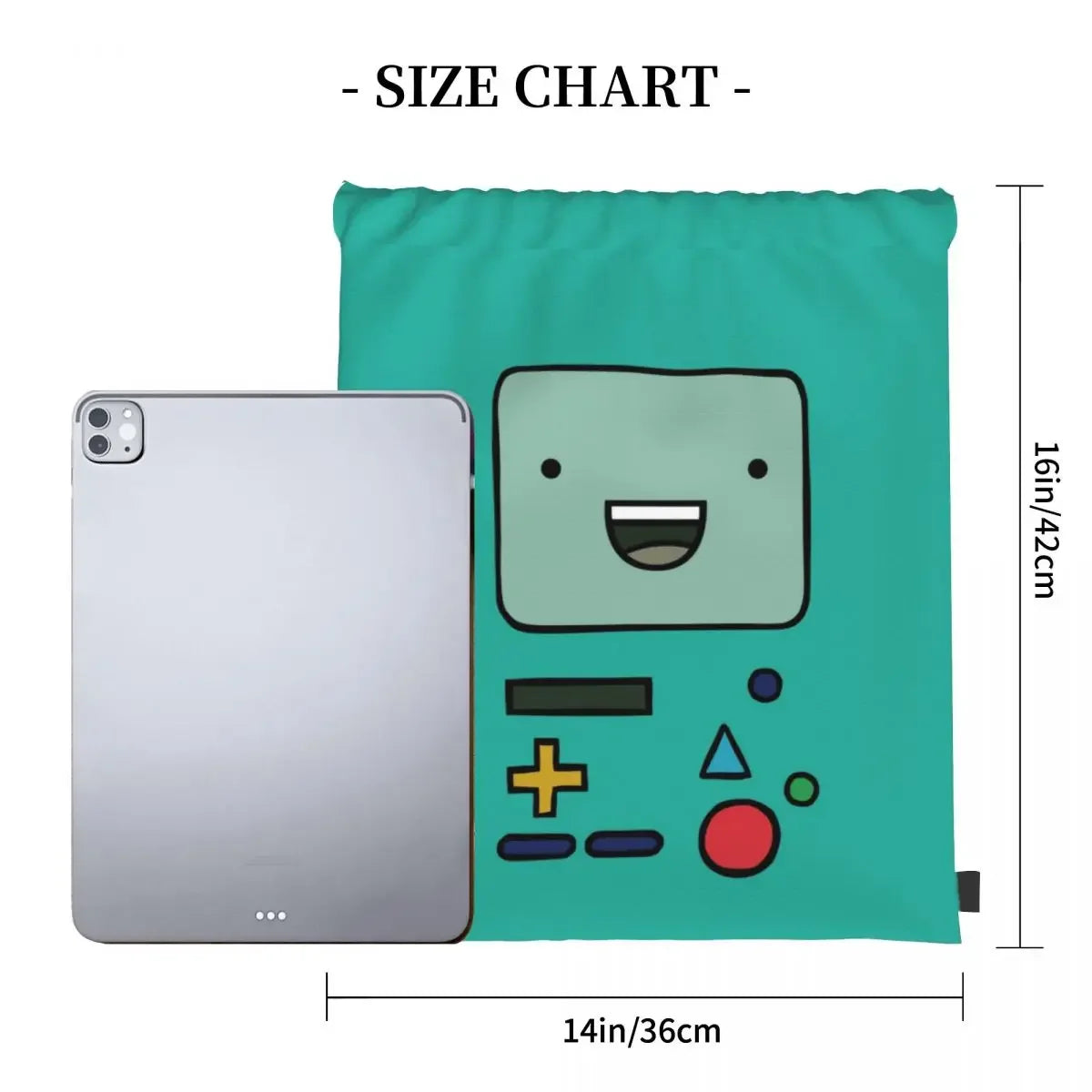 Adventure Time BMO Drawstring Bag